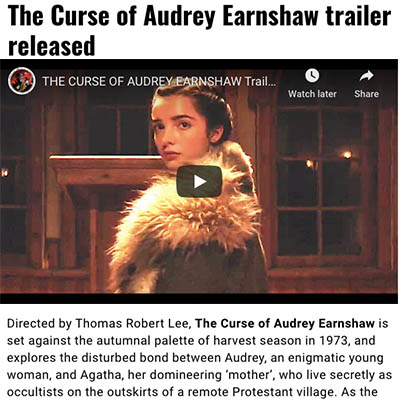 The Curse of Audrey Earnshaw trailer released